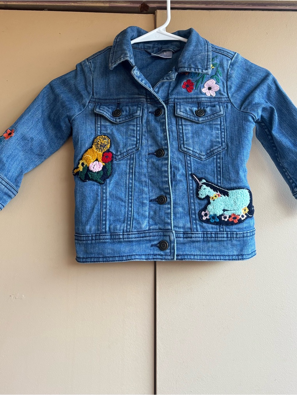 Hanna Andersson embroidered Sherpa lined jacket 🌹
